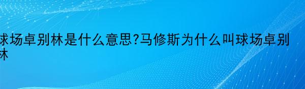 球场卓别林是什么意思?马修斯为什么叫球场卓别林