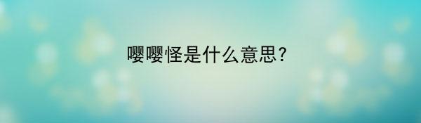 嘤嘤怪是什么意思?
