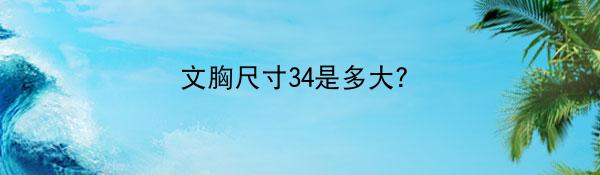 文胸尺寸34是多大?