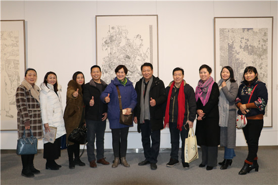 出彩郑州——全国第五届中国画线描艺术展在郑州升达艺术馆开幕