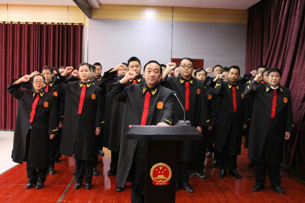 社旗法院举行新任员额法官宣誓仪式