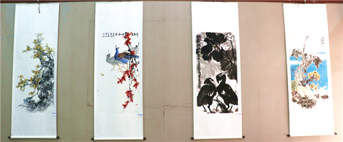 河南、湖南株洲花鸟画精品巡回联展在河南大观美术馆举行