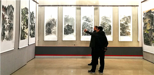 江山如画——河南省首届山水画作品展在河南大观美术馆举行