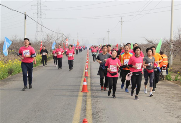 西华县举办第15届桃花节 2500人马拉松开跑