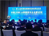积极交流共商投资合作 中国(河南)&韩国青年企业家论坛在郑州举办